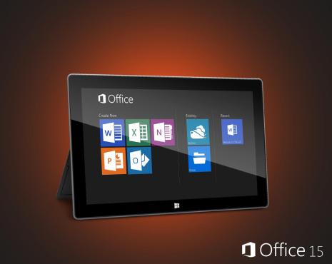 Microsoft Office 15 on Surface